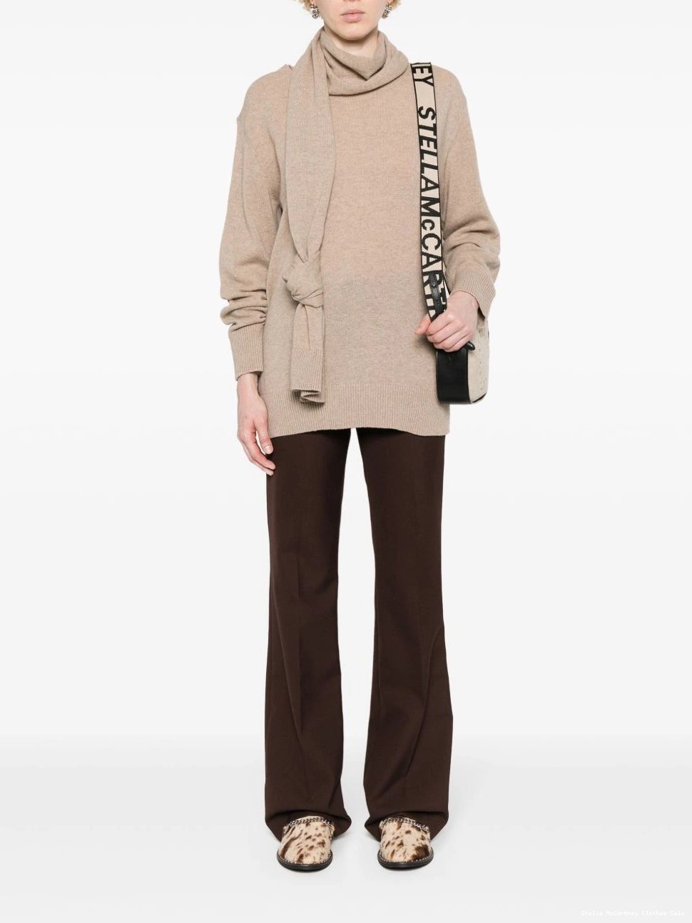 Affordable sash-detail Women McCartney cashmere-blend jumper Stella 0720